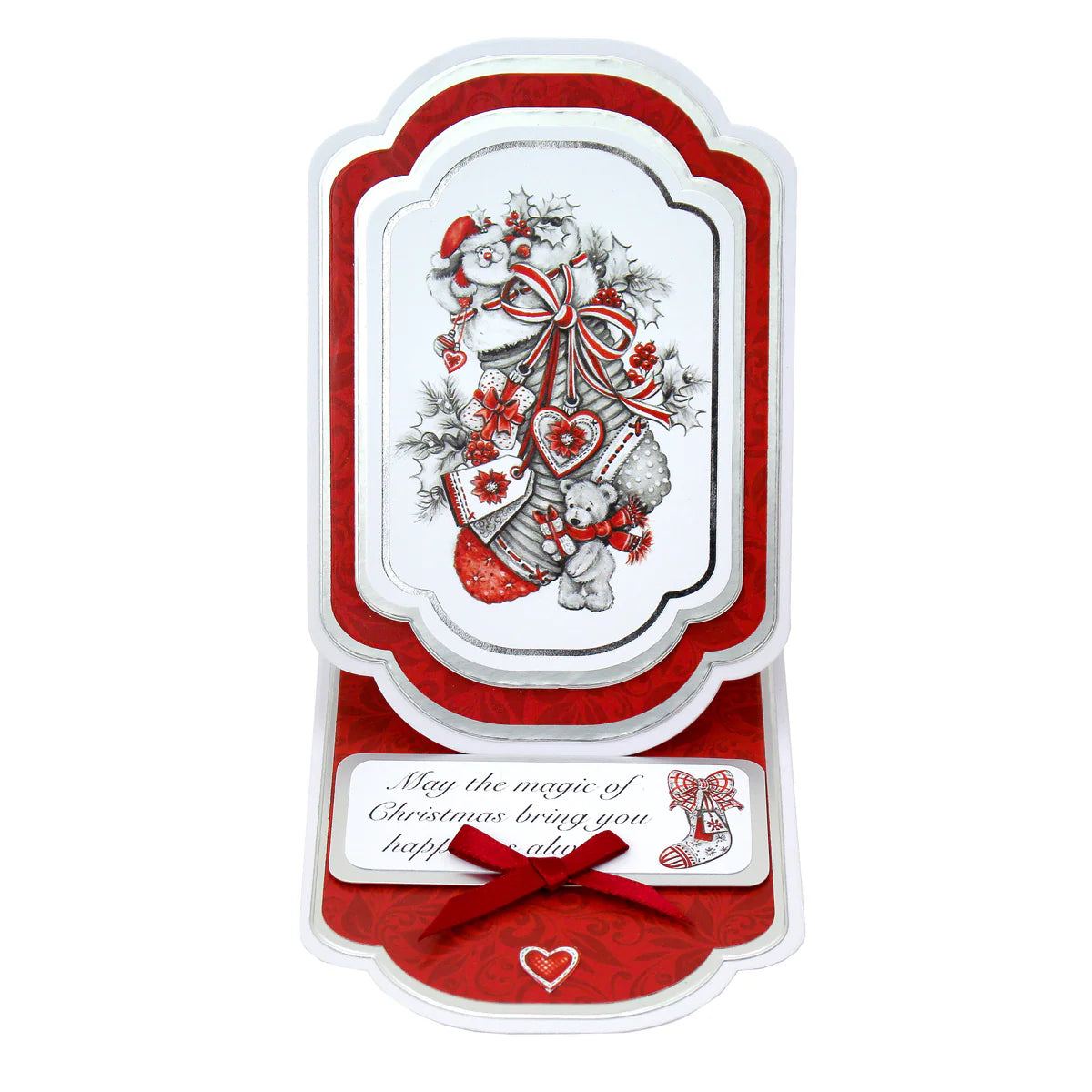 Greyscale Christmas Sentiment Toppers, 2 sheets