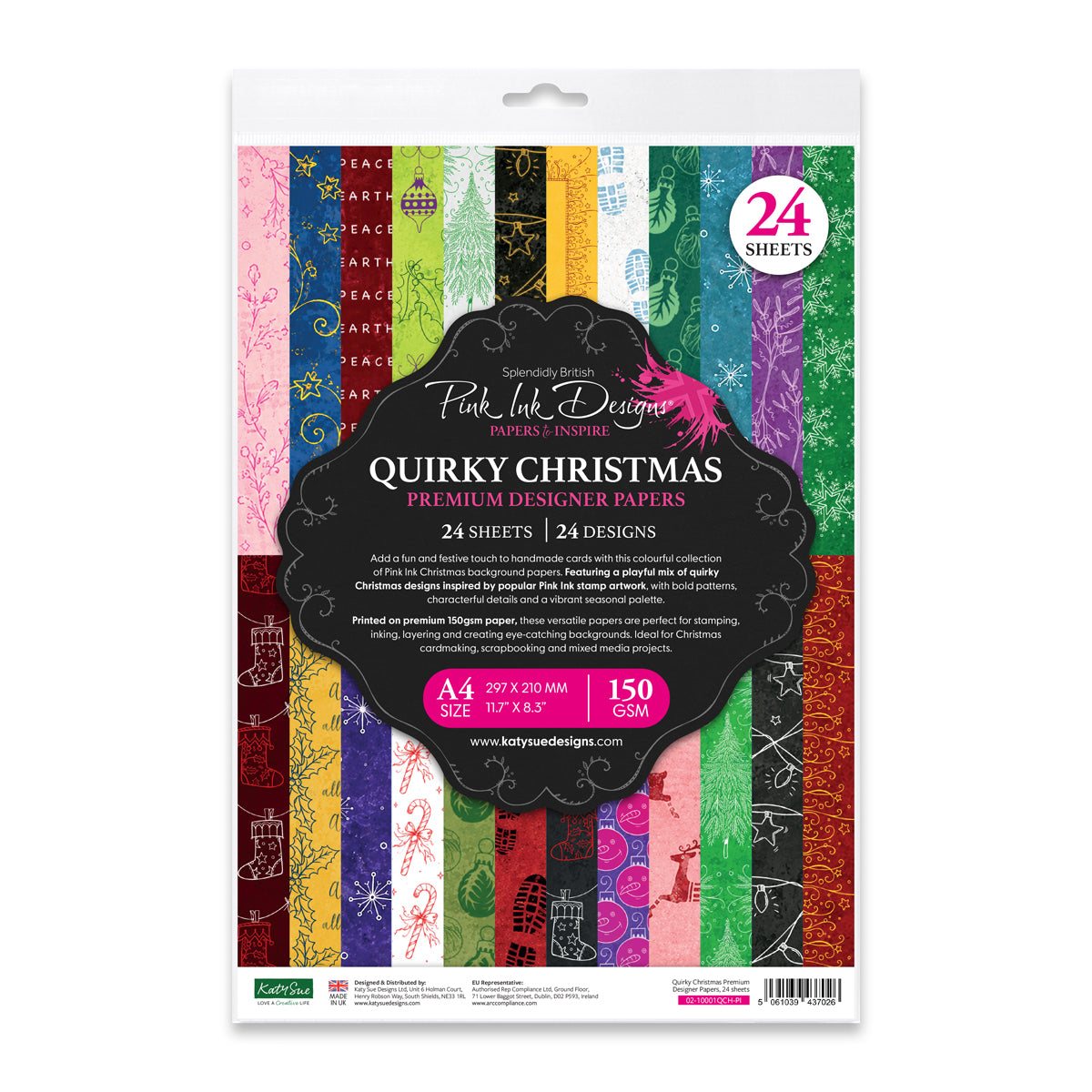 Pink Ink Designs - Quirky Christmas Premium Designer Papers, 24 sheets