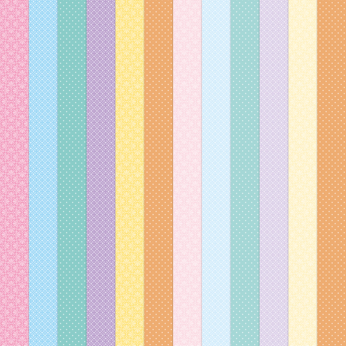 Pretty Pastels Printed Cardstock, 24 sheets