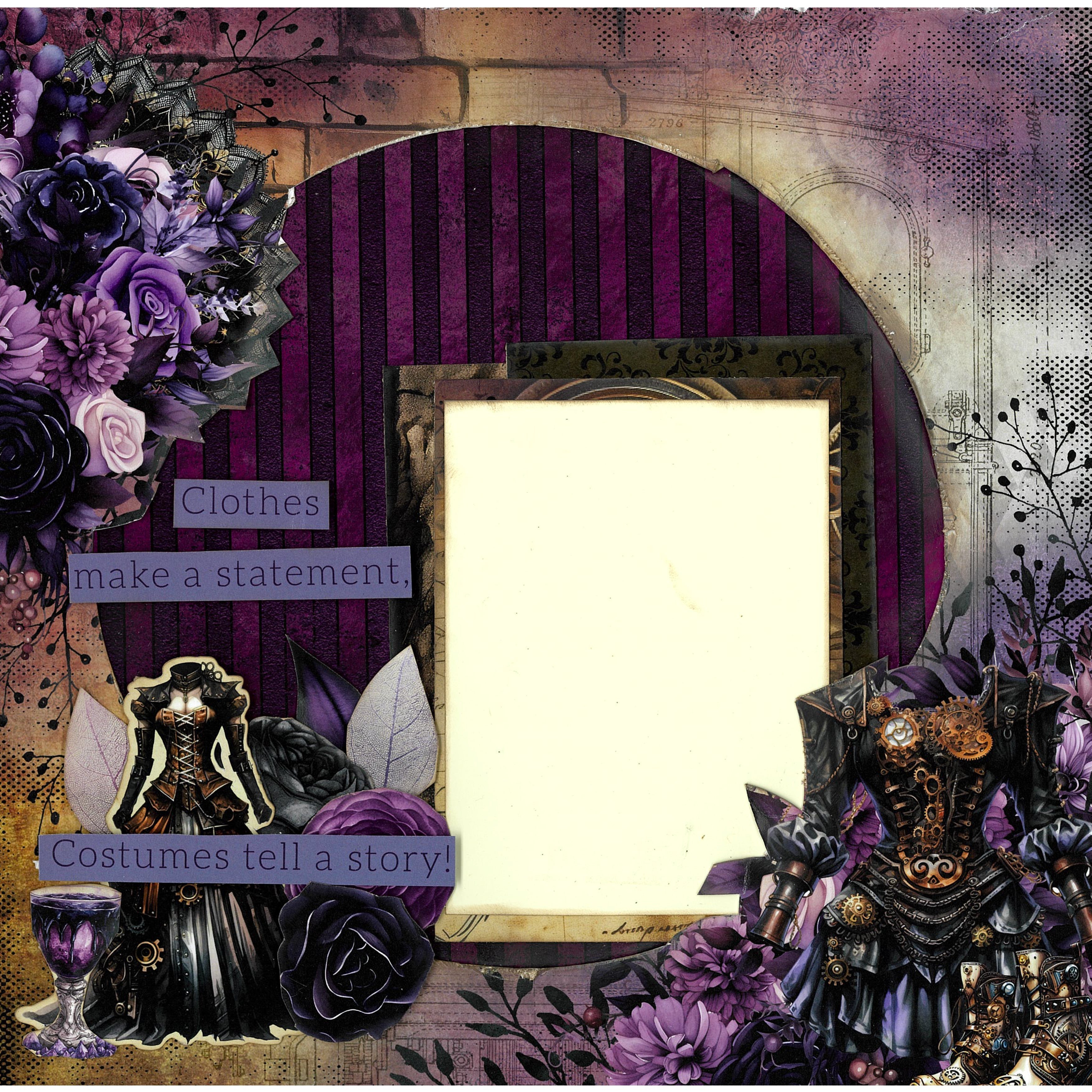 3Quarter Designs Gothic Innovation 12x12 Design Paper & Diecuts Set