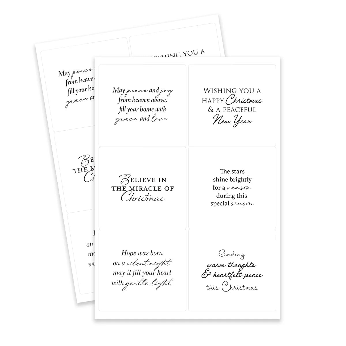 O Holy Night Peelables, 48 stickers