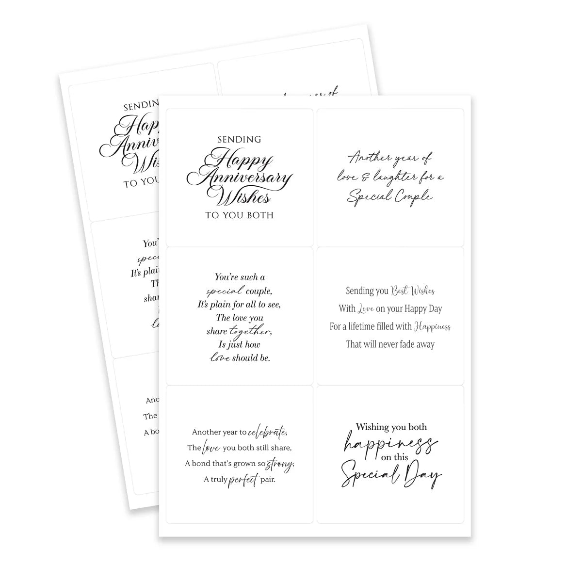 Weddings & Wishes Peelables, 48 stickers