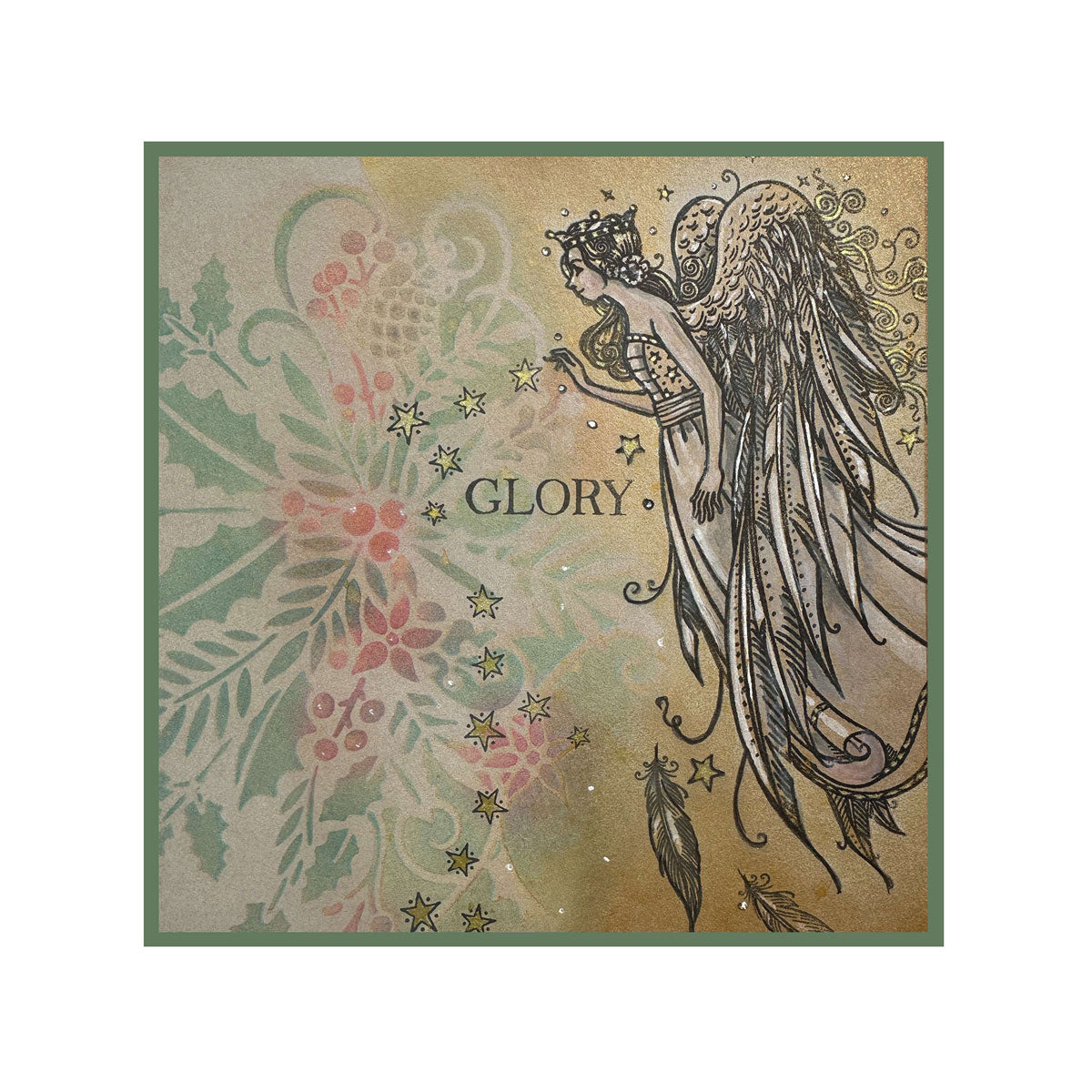 Pink Ink Designs - Seraphina - Christmas Angel, DL Stamp Set
