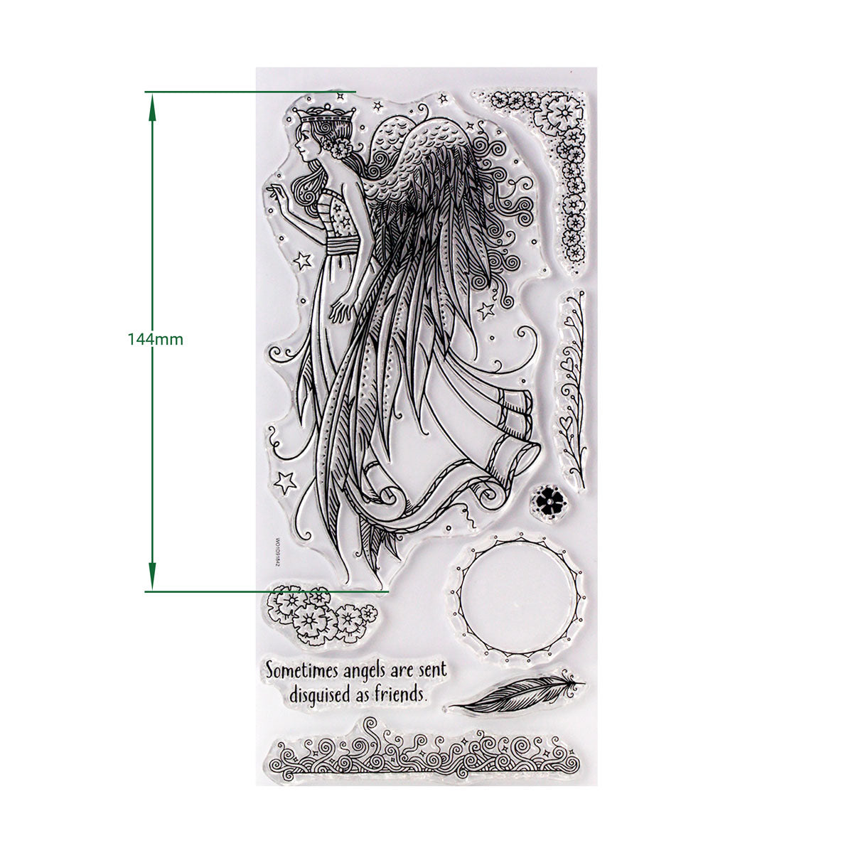 Pink Ink Designs - Seraphina - Christmas Angel, DL Stamp Set