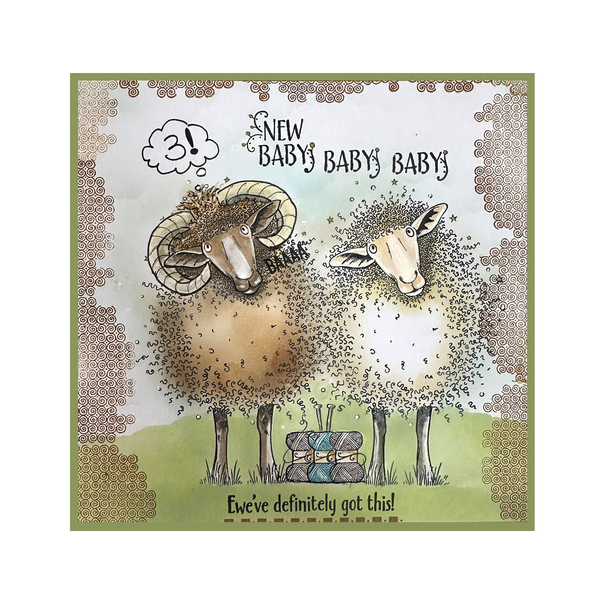 Pink Ink Designs - Ewe-Phoria Sheep, DL Stamp Set