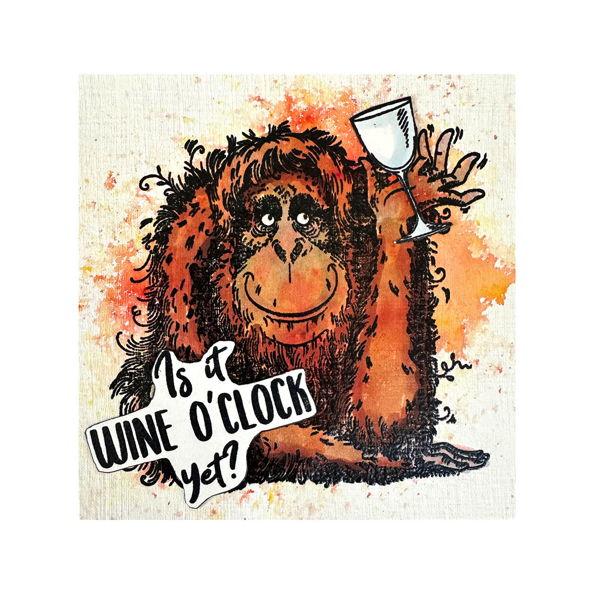 Pink Ink Designs - Orangutangle Orangutan, DL Stamp Set