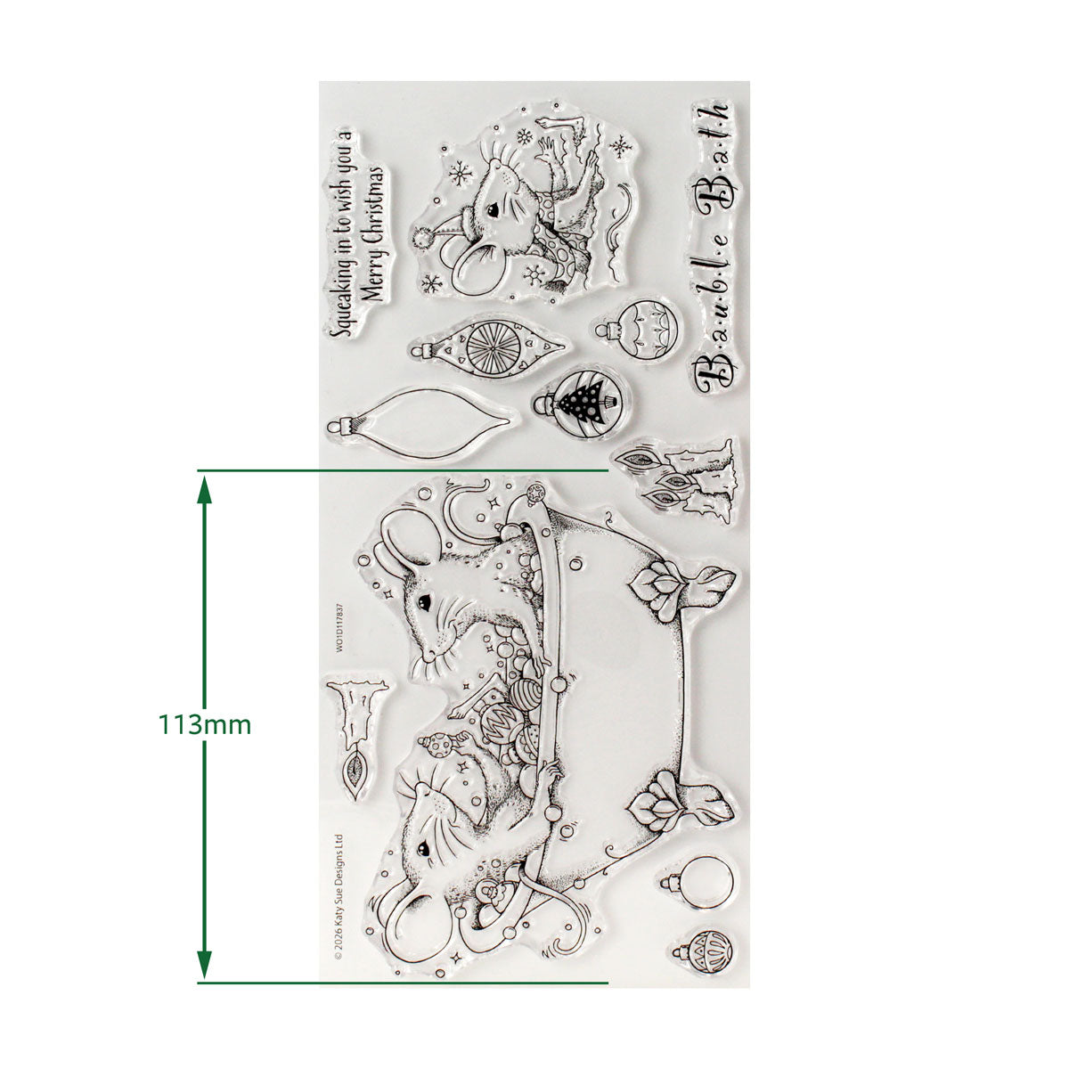 Pink Ink Designs - Bauble Bath, DL Stamp Set