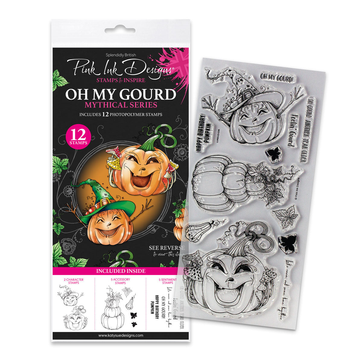 Pink Ink Designs - Oh My Gourd, DL Stamp Set
