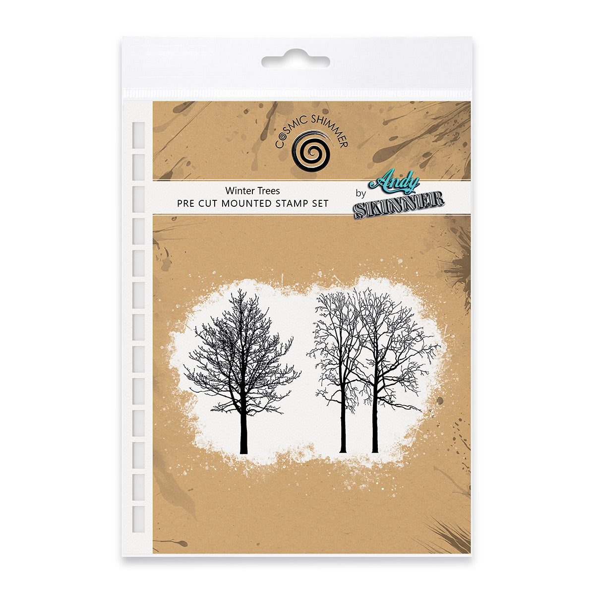Winter Trees Rubber Pre Cut Rubber Stamp Set by Andy Skinner
