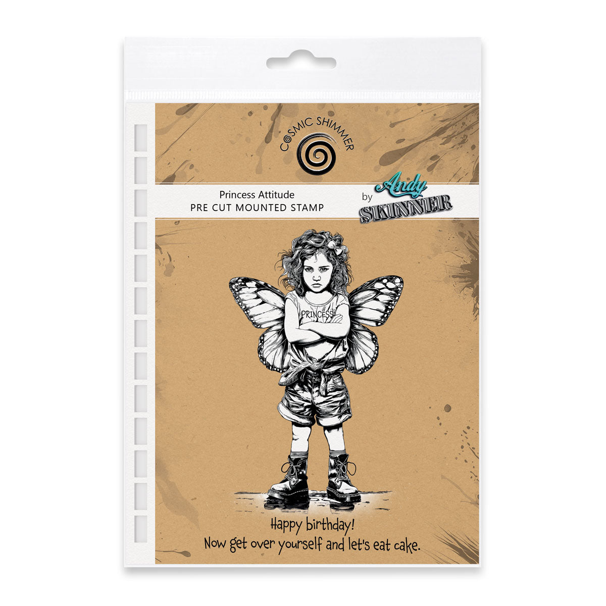 Cosmic Shimmer Princess Attitude Pre Cut Rubber Stamp Set by Andy Skinner