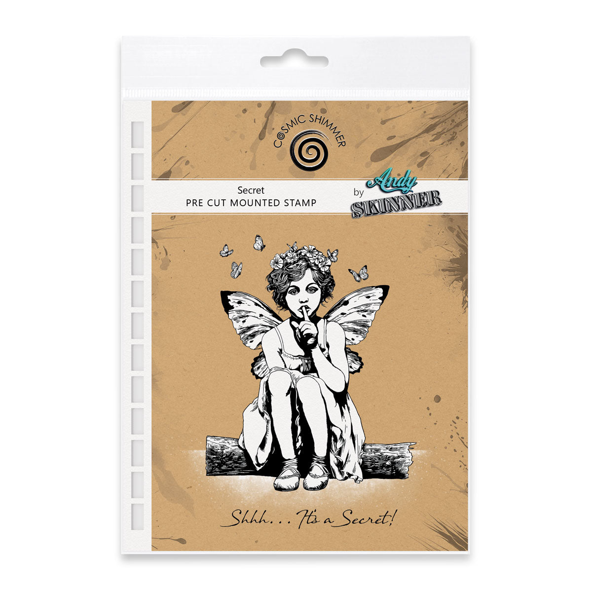 Cosmic Shimmer Secret Pre Cut Rubber Stamp Set by Andy Skinner