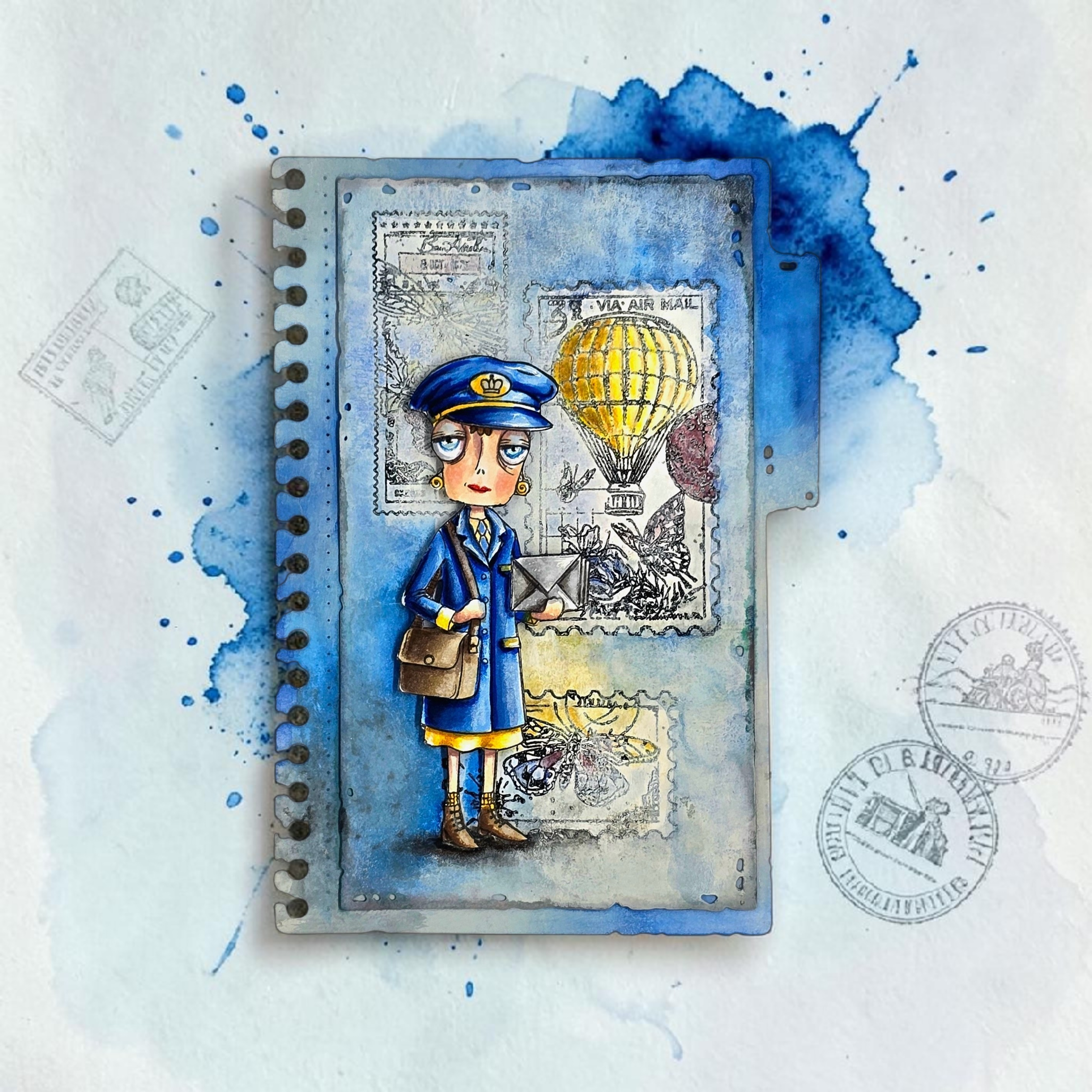 AALL and Create - A6 - Stamp Sets - Miniature Postage Stamps