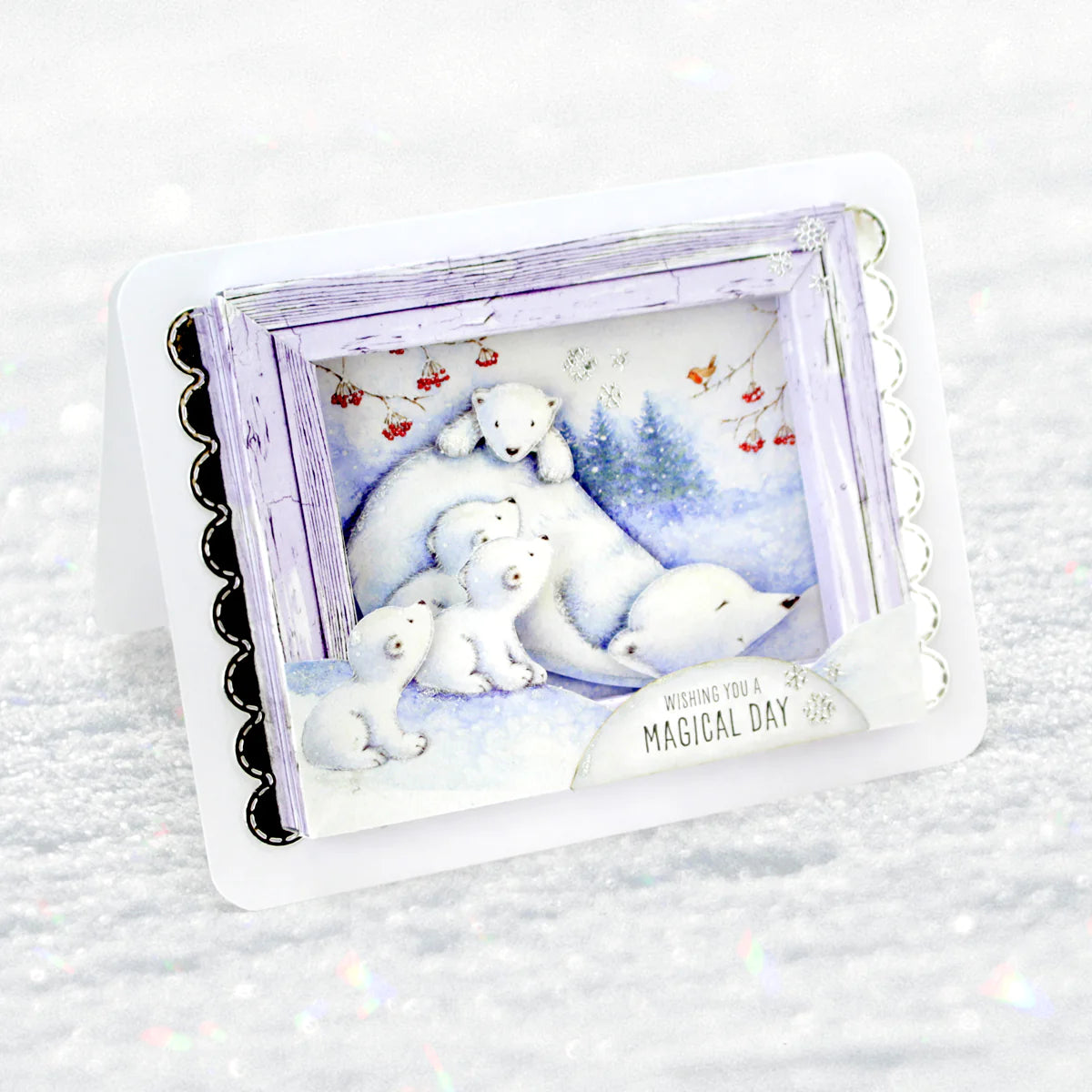 Die Cut Decoupage – Polar Bears (Pack Of 3)