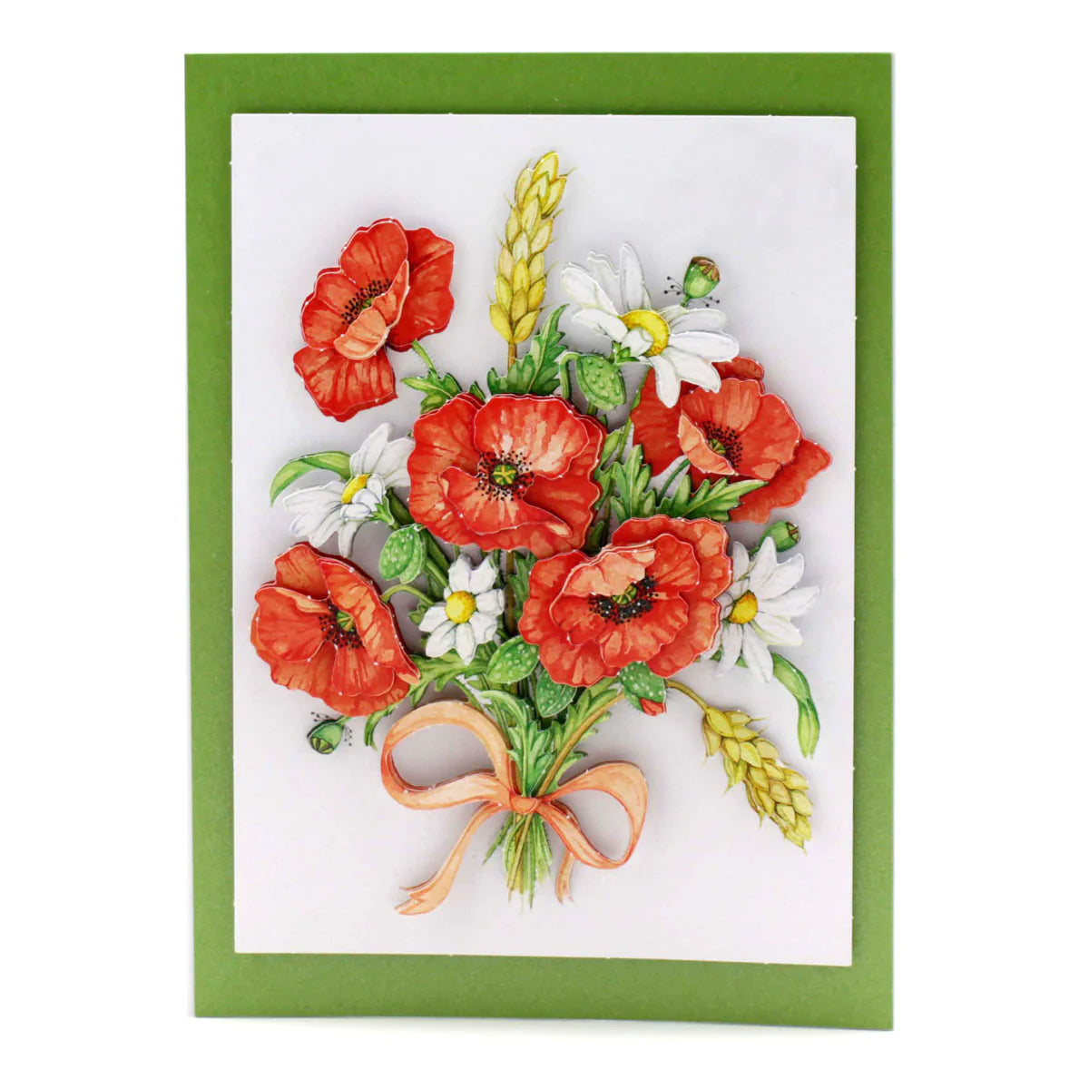 Die Cut Decoupage – Cornfield Poppies (Pack Of 3)