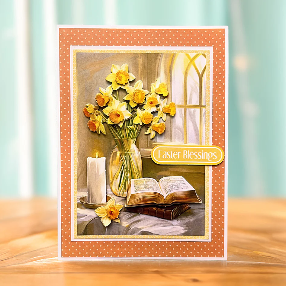 Die Cut Decoupage – Daffodil Window (pack of 3)