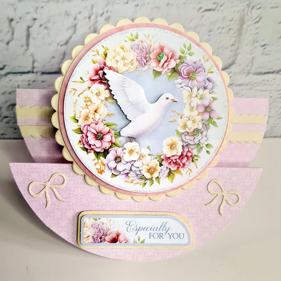 Die Cut Decoupage – Dove with Flowers (pack of 3)