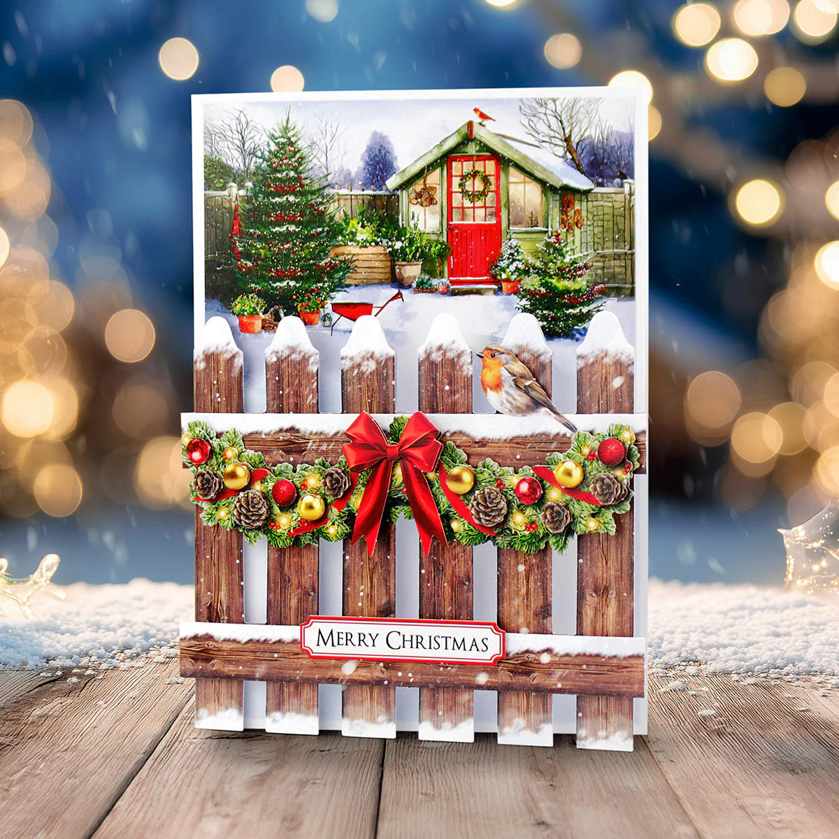 Katy Sue Die Cut Decoupage – Christmas Floral Embellishments, Traditional (pack of 3)