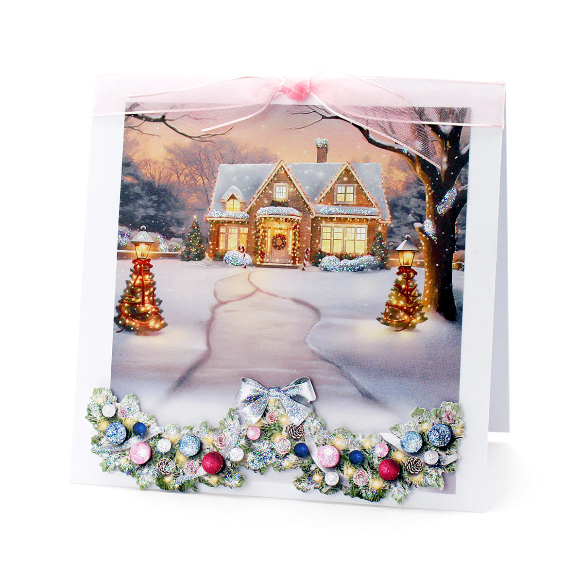 Katy Sue Die Cut Decoupage – Christmas Floral Embellishments, Winter (pack of 3)