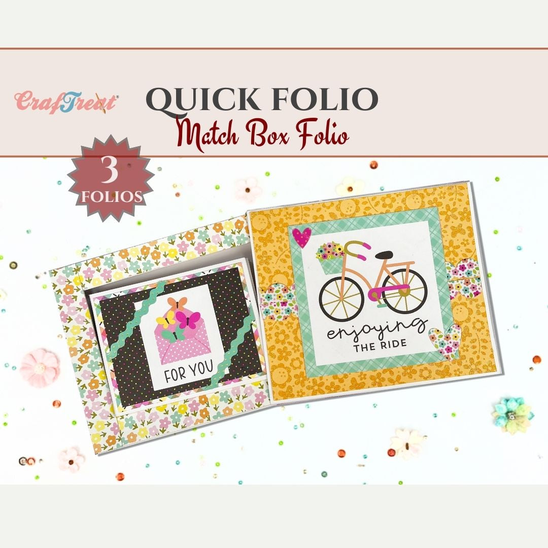 Craftreat Scrapbook Blank Quick Folio - Match Box Folio