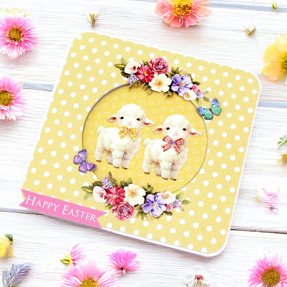 Garden Flowers Die Cut Embellishments, 3 sheets