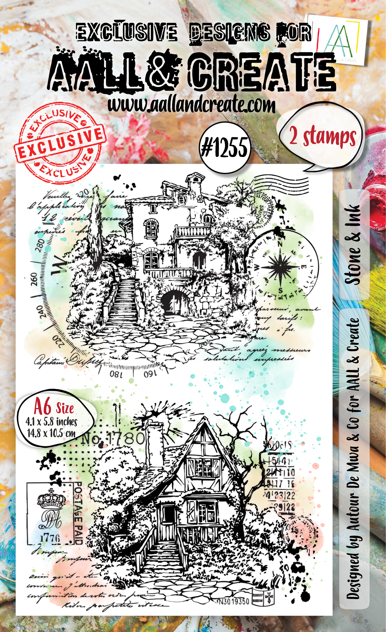 AALL and Create - A6 Stamp Set - Stone & Ink