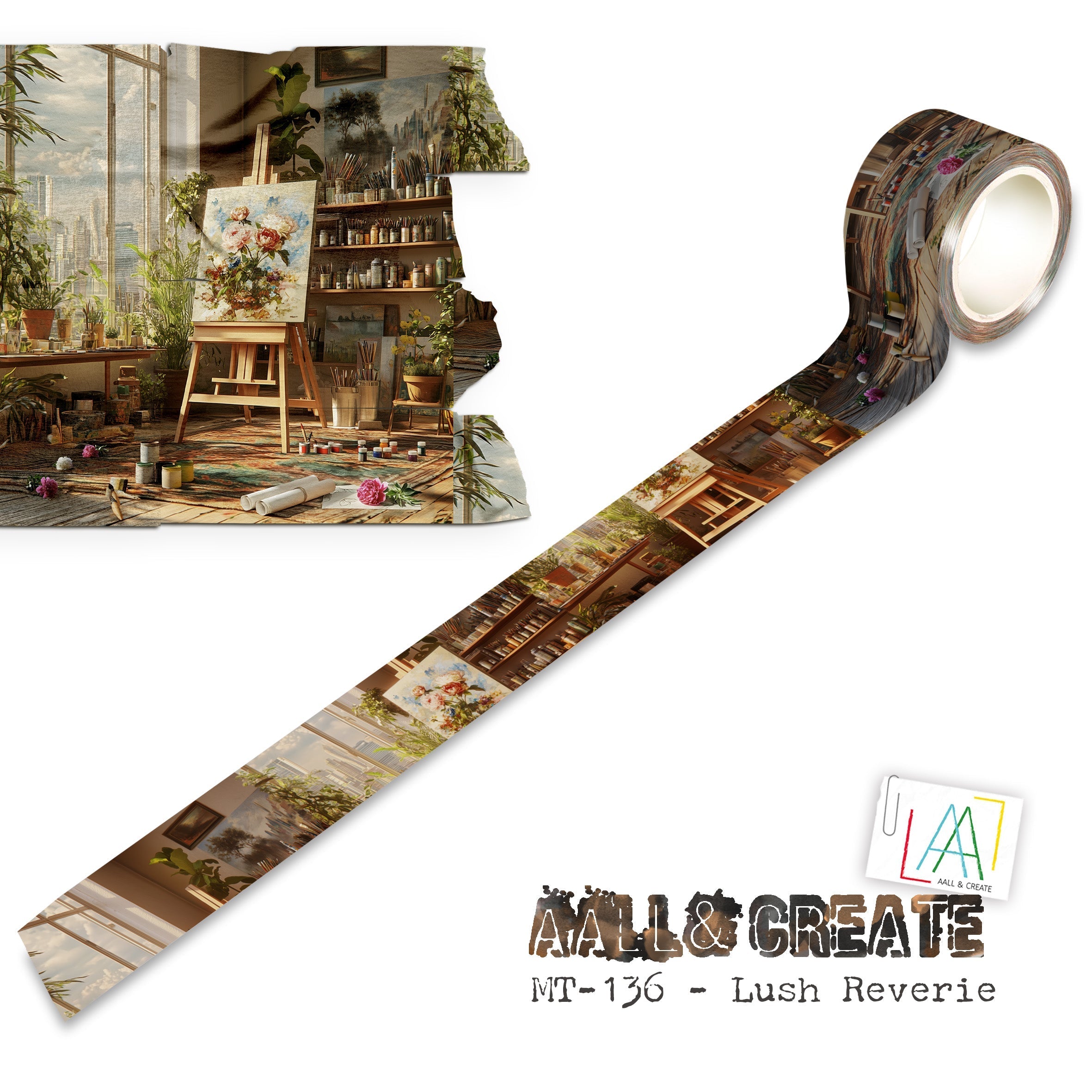 AALL and Create - Washi Tape 25mm x 10m - Lush Reverie (Layer-It-Up!)