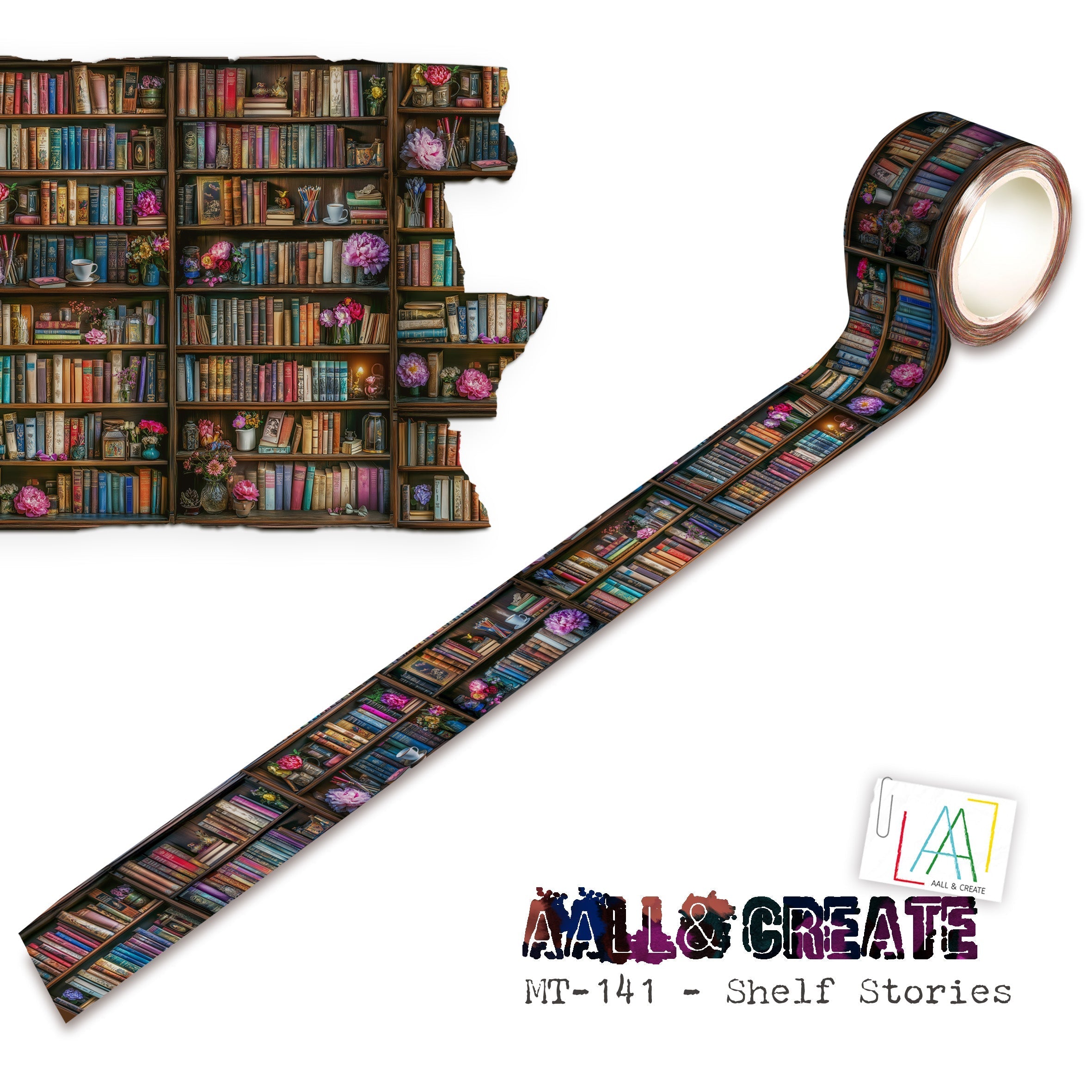AALL and Create - Washi Tape 25mm x 10m - Shelf Stories (Layer-It-Up)