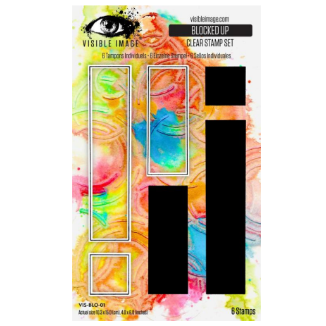 Visible Image Blocked Up 4in x 6in Stamp Set