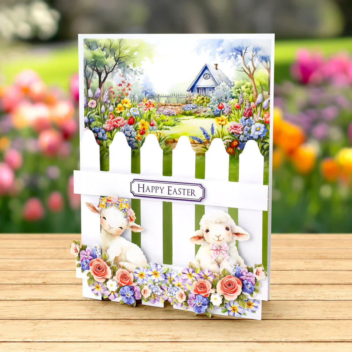 Spring Garden Picket Fence, Card Making Kit