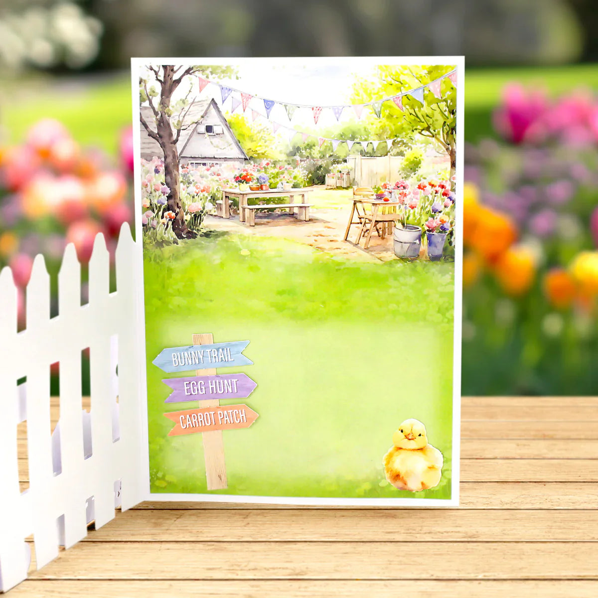 Spring Garden Picket Fence, Card Making Kit
