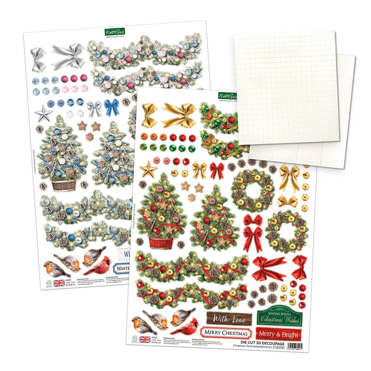 Katy Sue Christmas Garden Picket Fence Card Making Kit