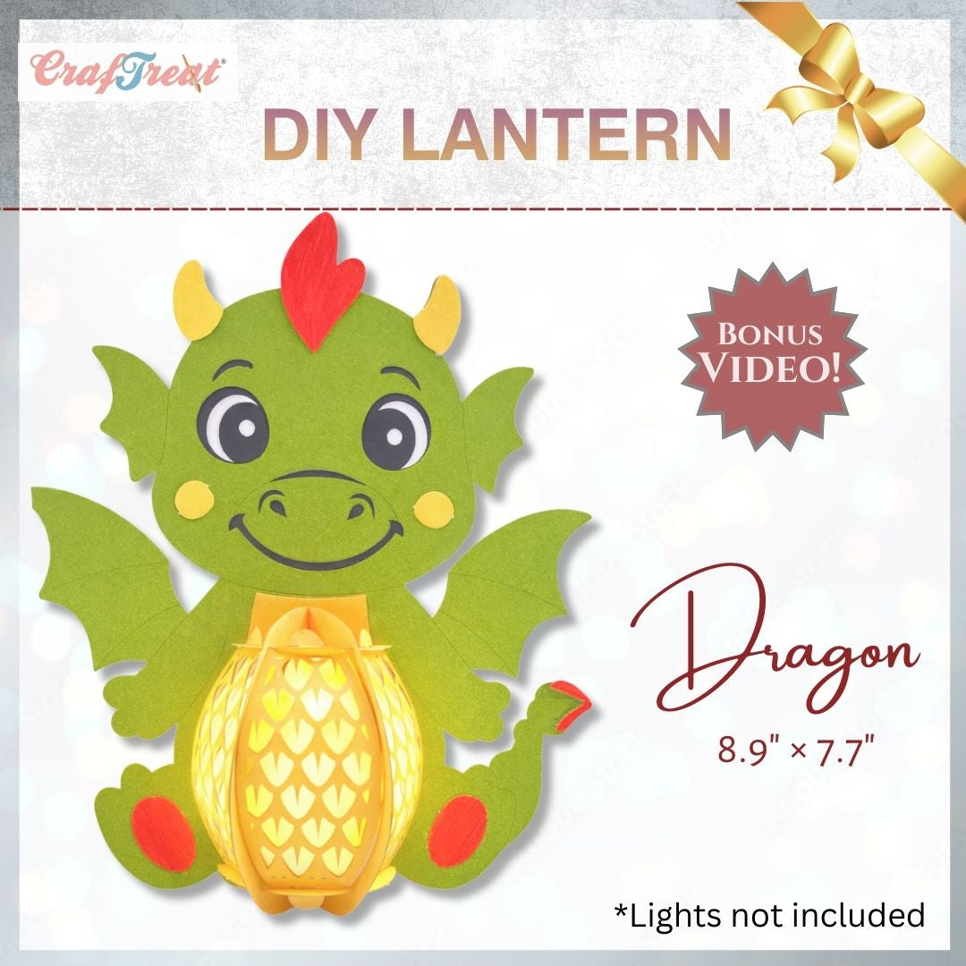 CrafTreat DIY Paper Lanterns - Dragon