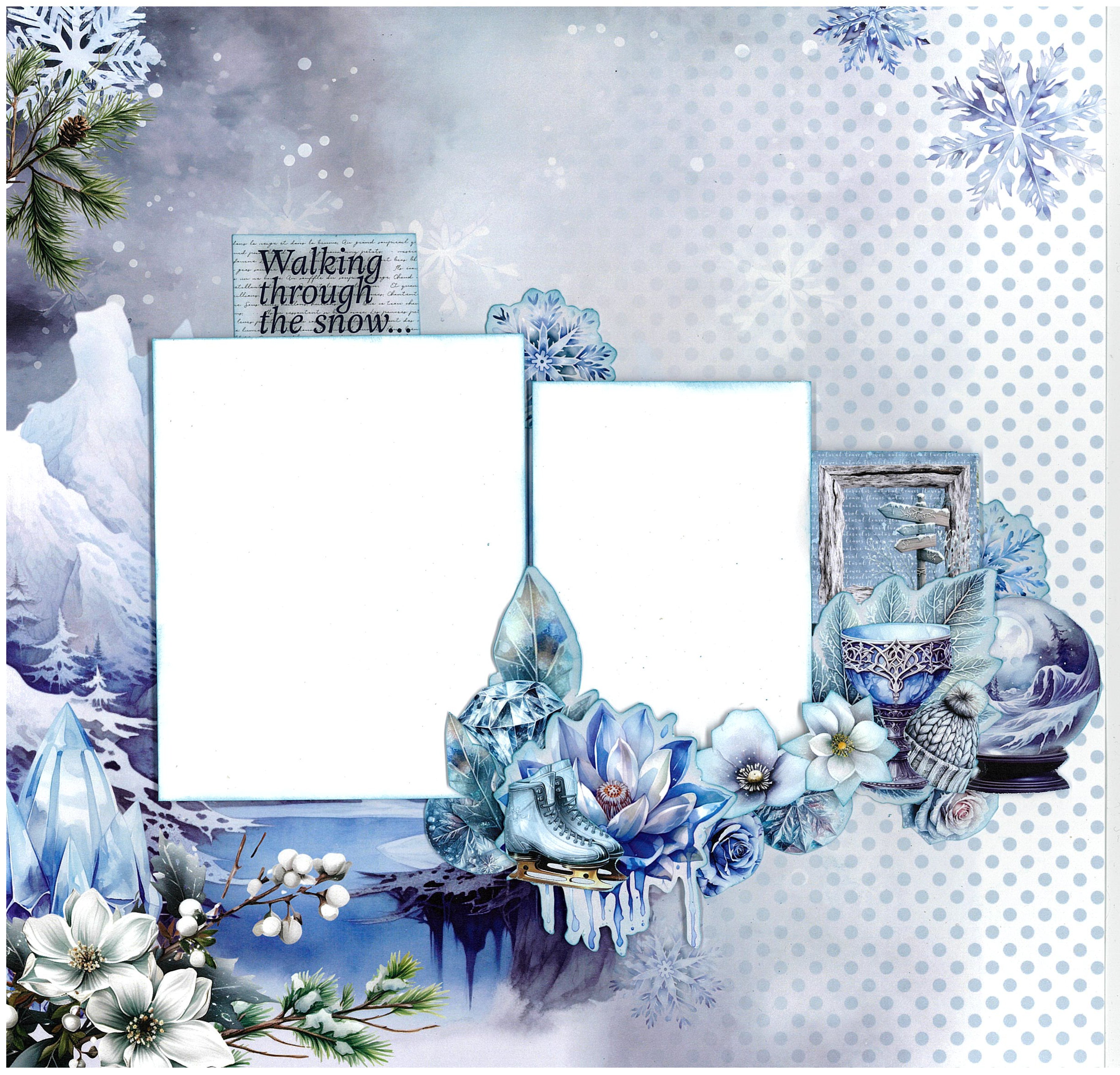 3Quarter Designs Winter Chronicles 12x12 Design Paper & Diecuts Set