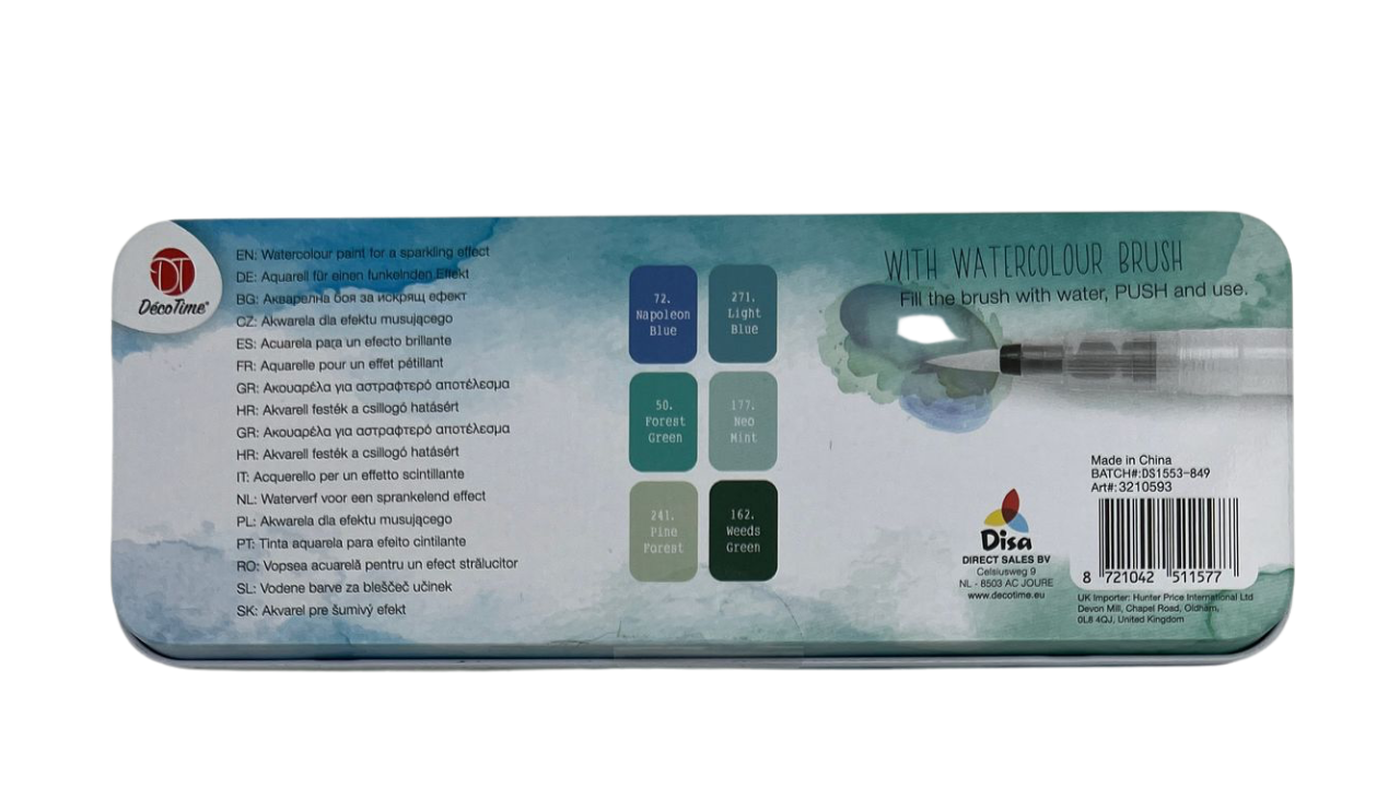 Deco Time Water Colour Paint - Meadow Mist