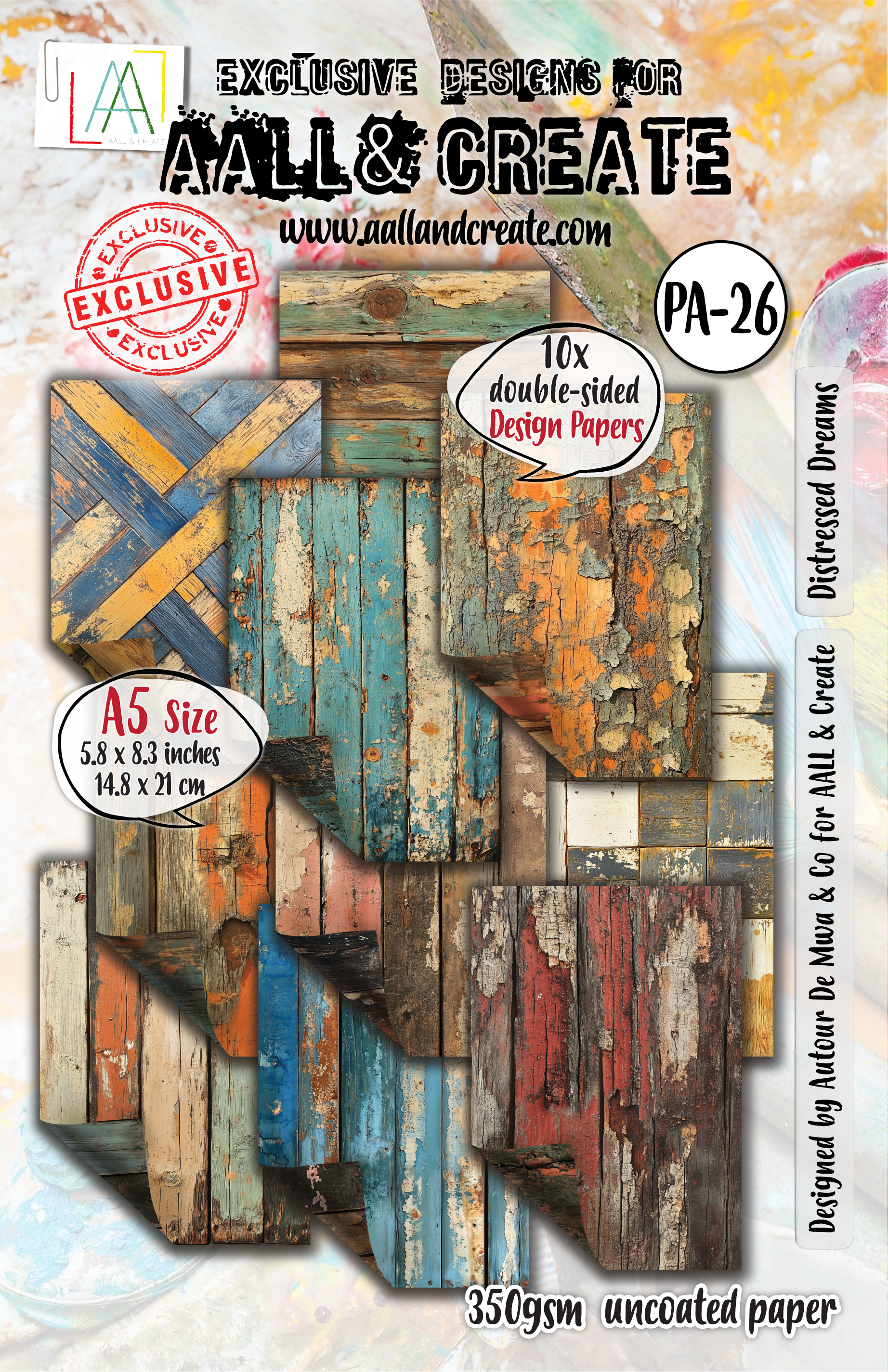 AALL and Create - A5 Design Paper - Distressed Dreams