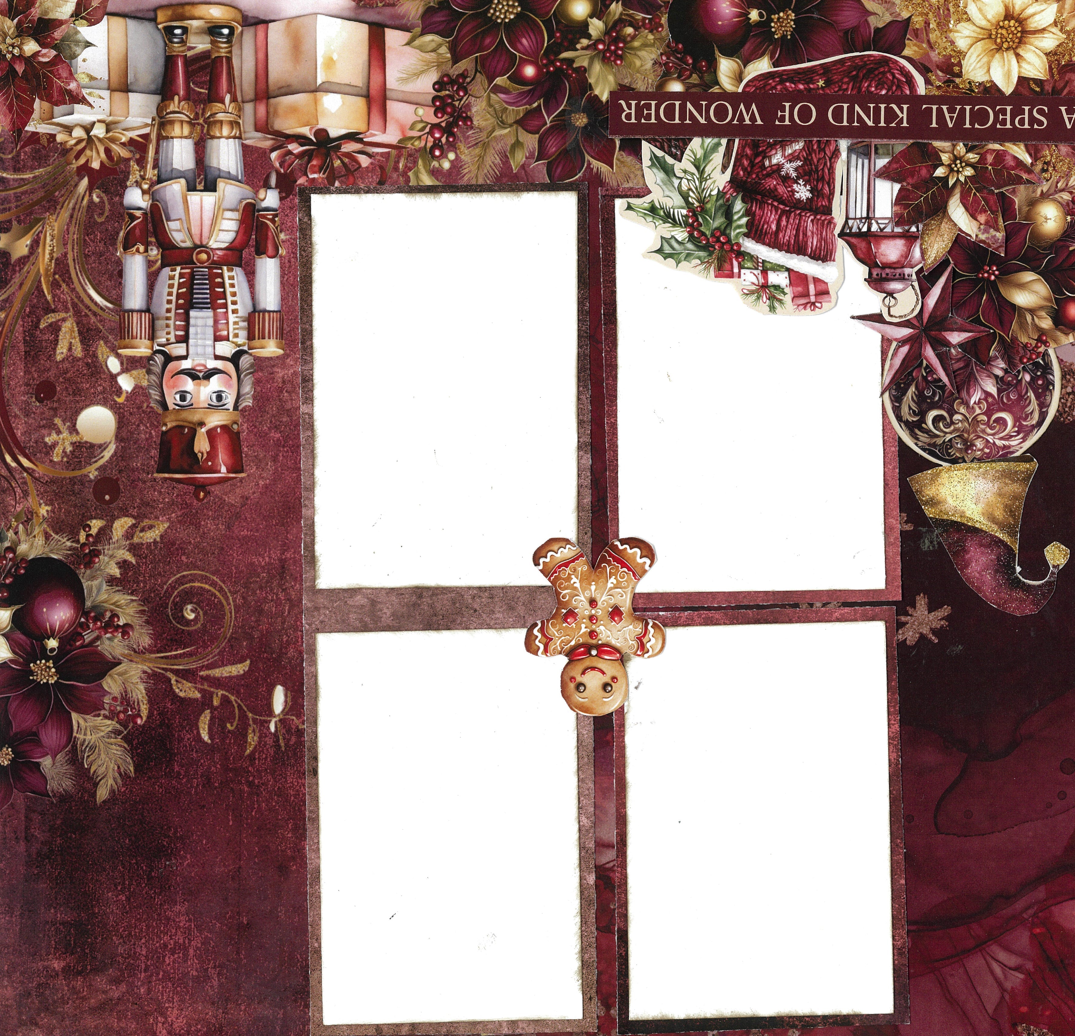 3Quarter Designs Sugarplum Wreath 12x12 Design Paper & Diecuts Set