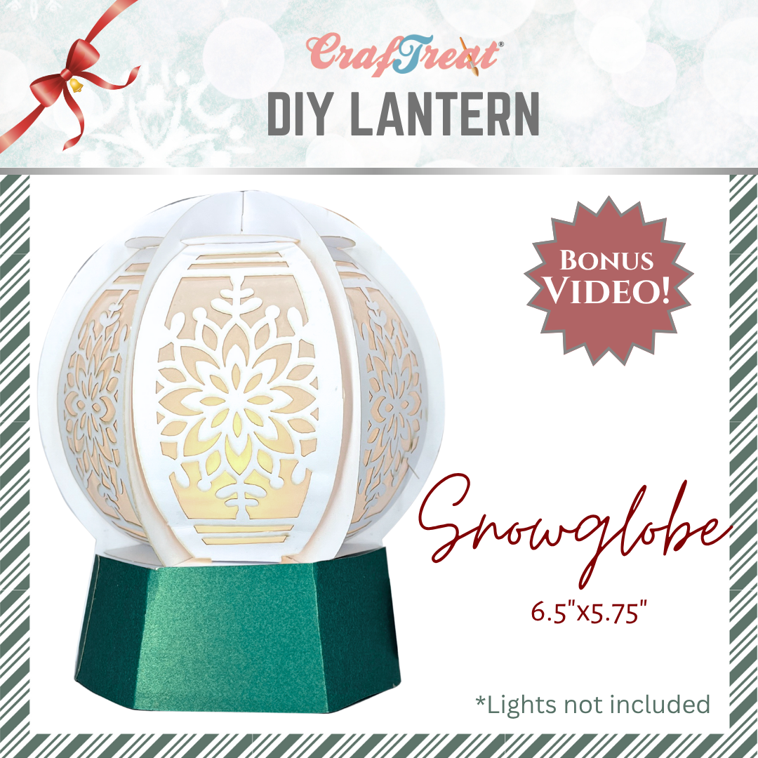 CrafTreat DIY Paper Lanterns - Snowglobe