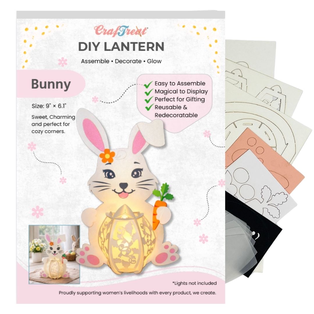 CrafTreat DIY Paper Lanterns - Bunny