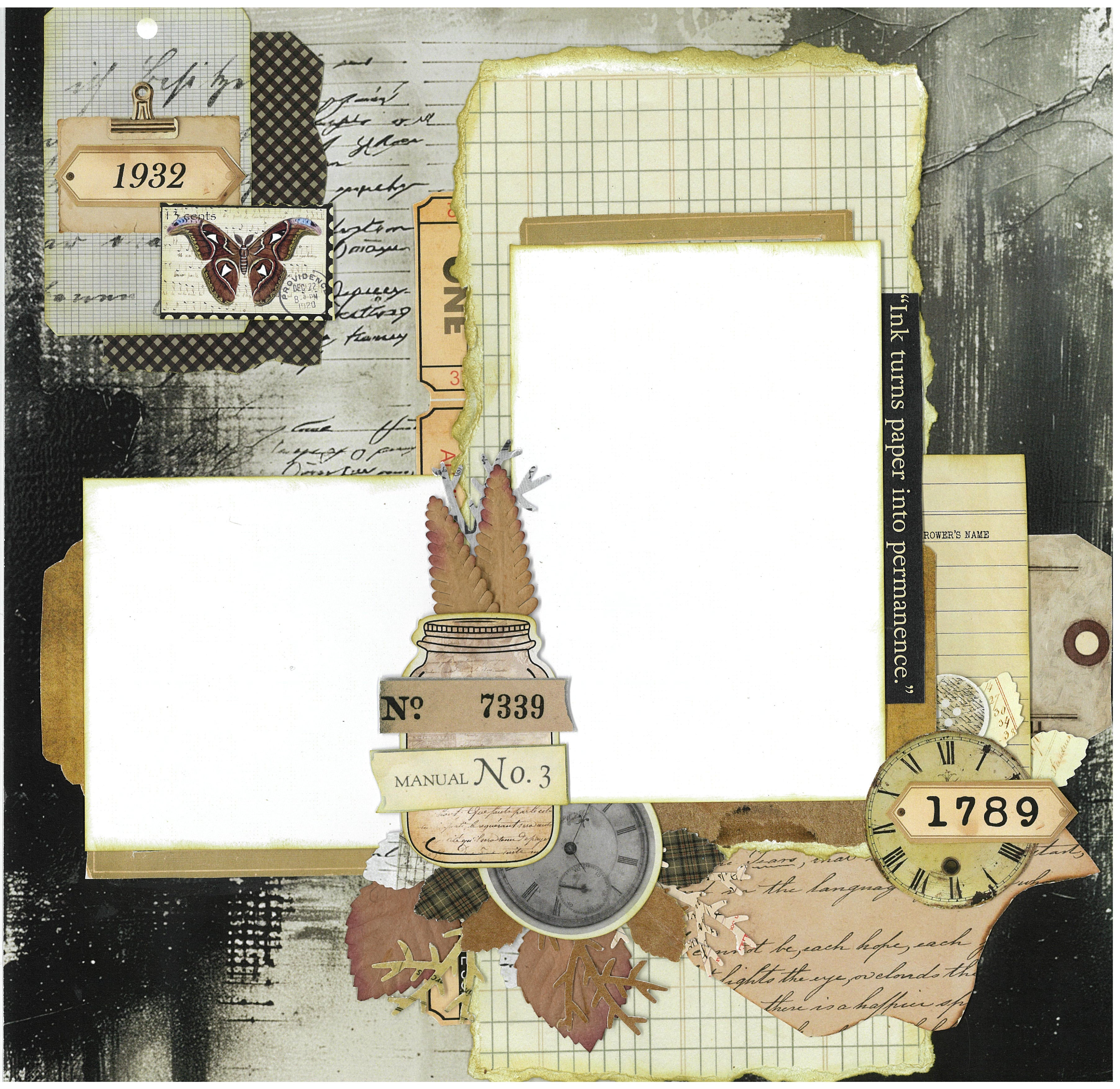 3Quarter Designs Paper Tales 12x12 Designer Paper & Diecuts Set