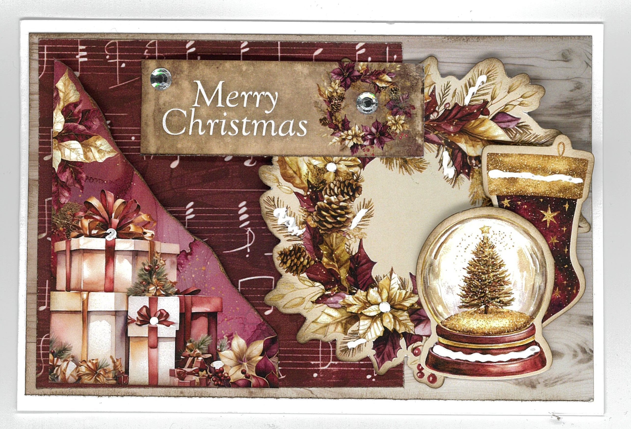 3Quarter Designs Sugarplum Wreath 6x4 Card Pack