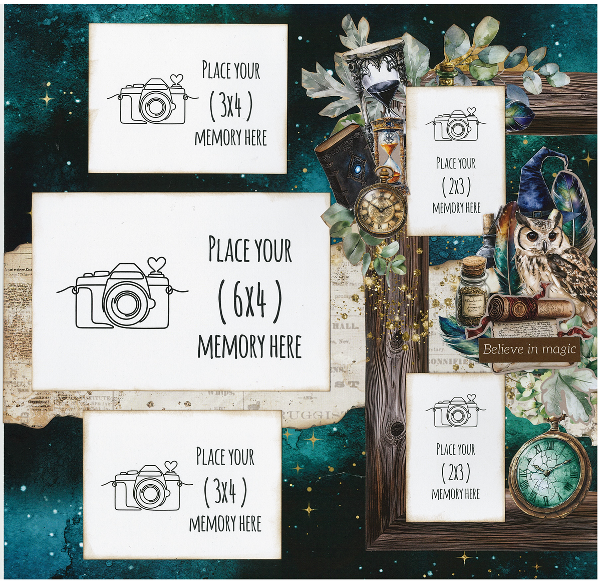 3Quarter Designs Wand Academy 12x12 Designer Paper & Diecuts Set