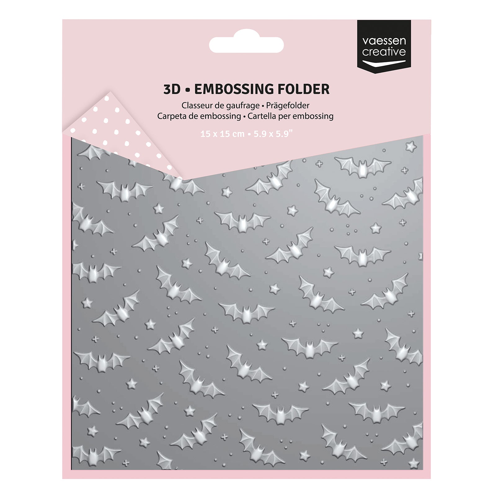 Vaessen Creative • Embossing Folder Bats 5.9x5.9in 1pcs