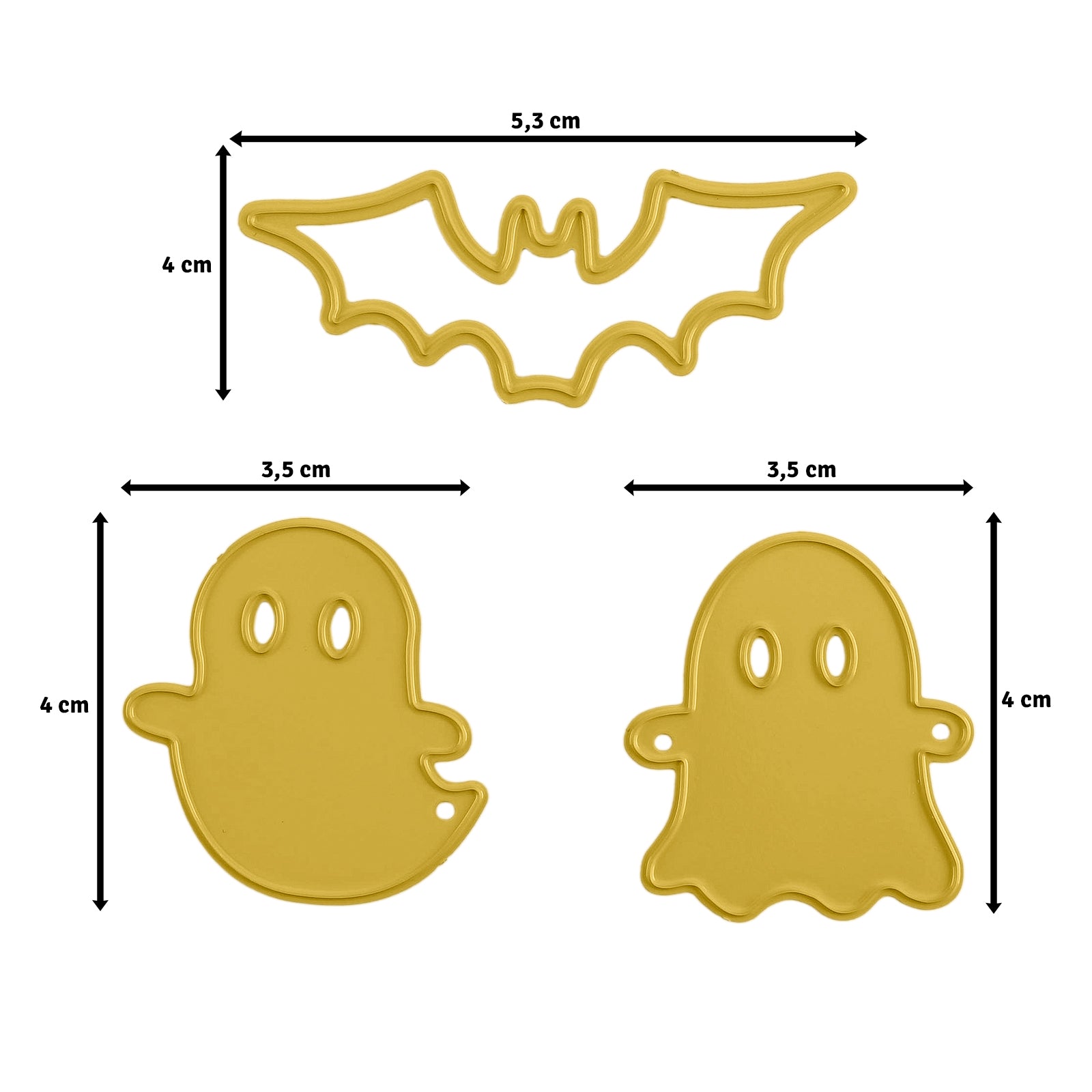Vaessen Creative • Cutting and Embossing Die Ghost & Bat Friends 3pcs