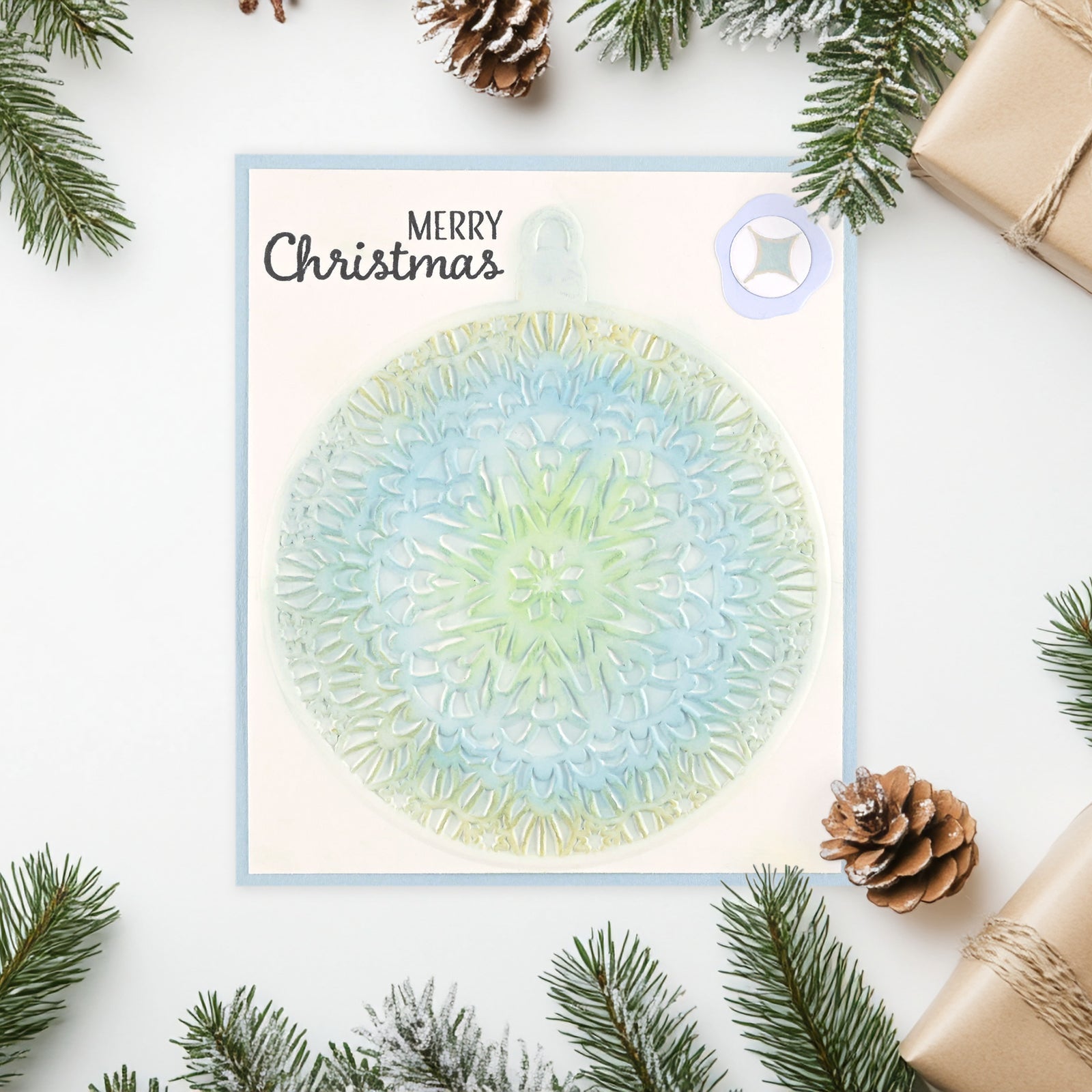 Vaessen Creative • 3D Embossing Folder Christmas Bauble 15x15cm