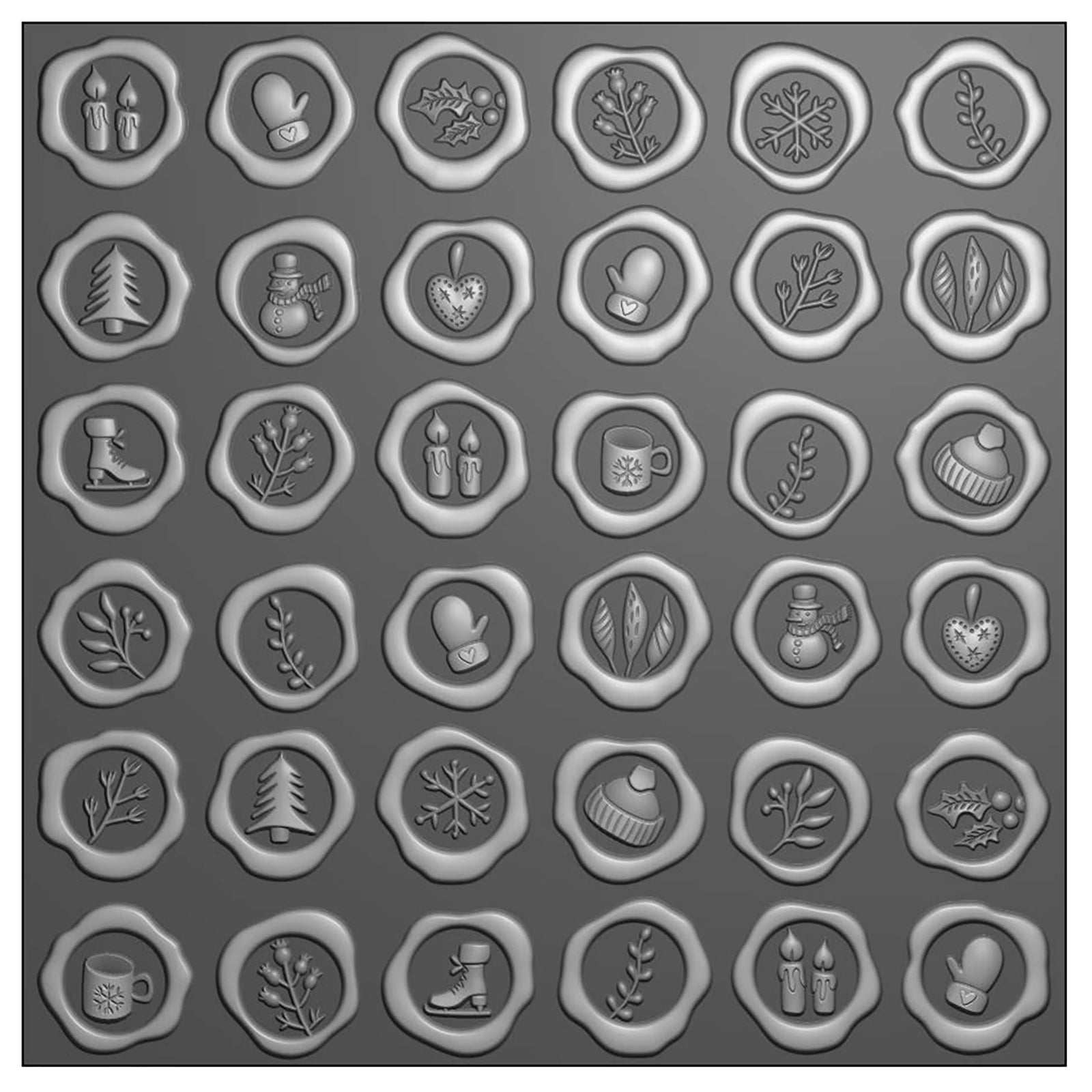 Vaessen Creative • Embossing Folder Wax Seal