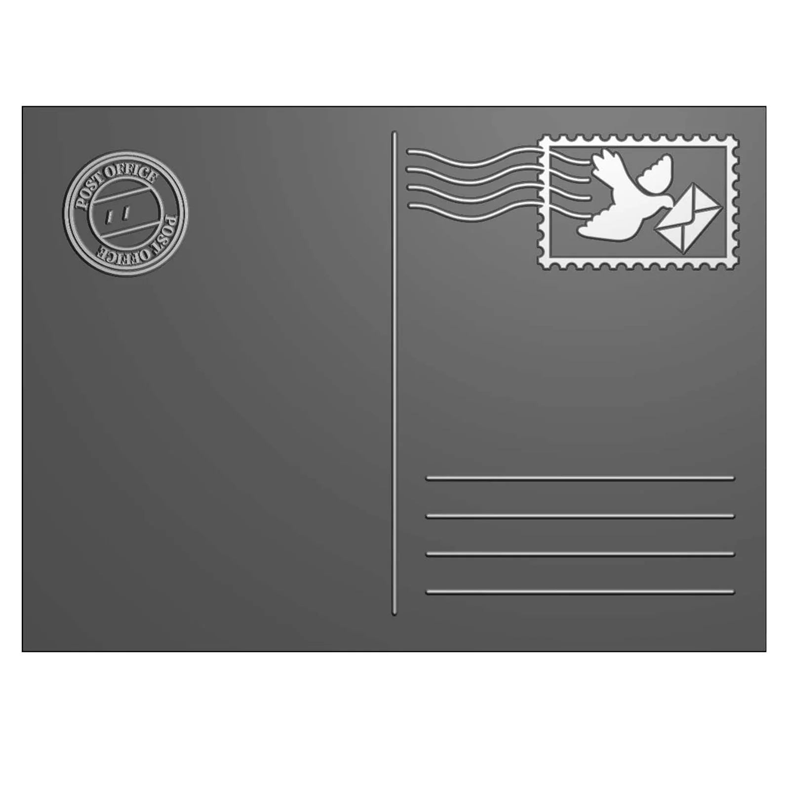 Vaessen Creative • 3D Embossing Folder Postcard 4.3x5.9″
