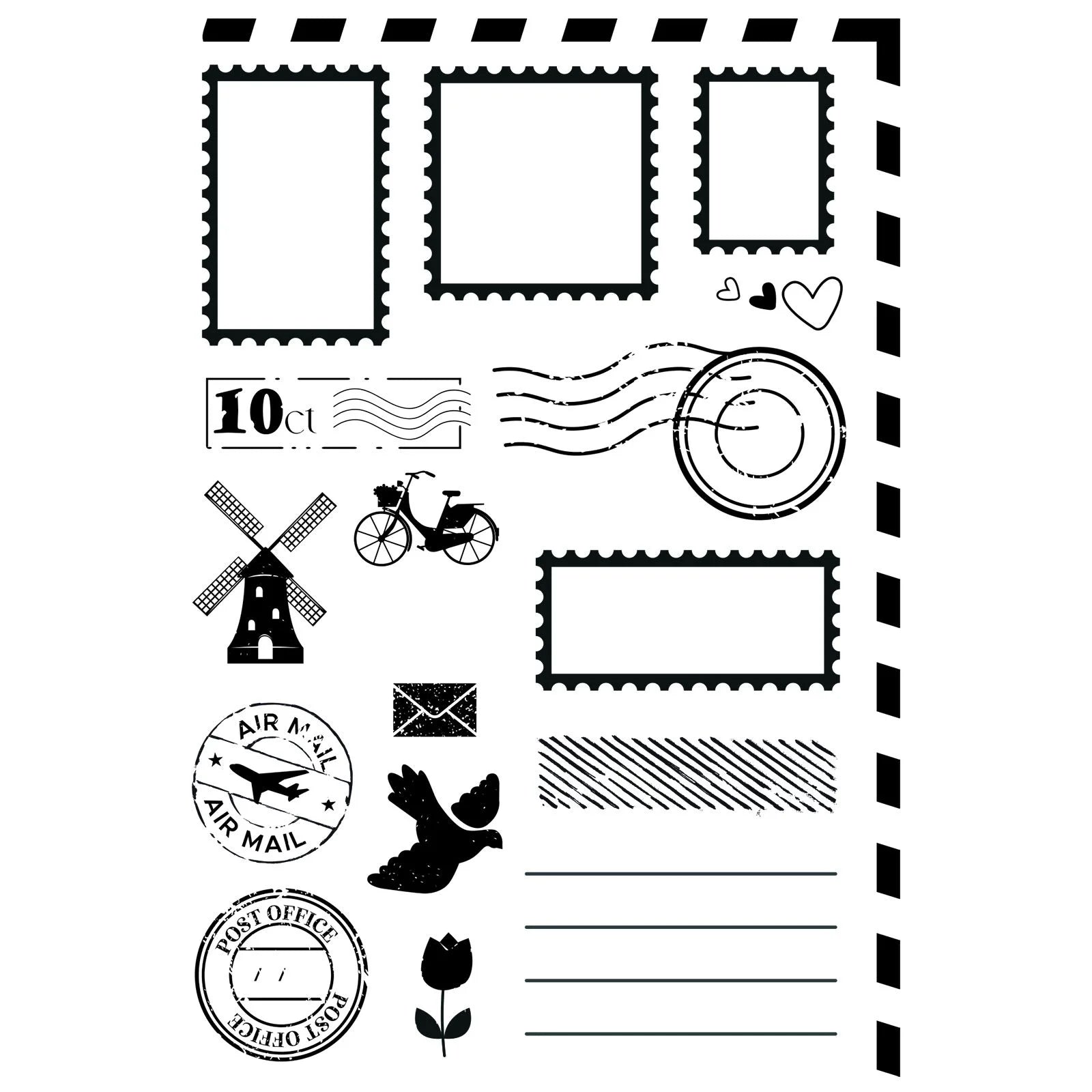 Vaessen Creative • Clear Stamps From the Postbox