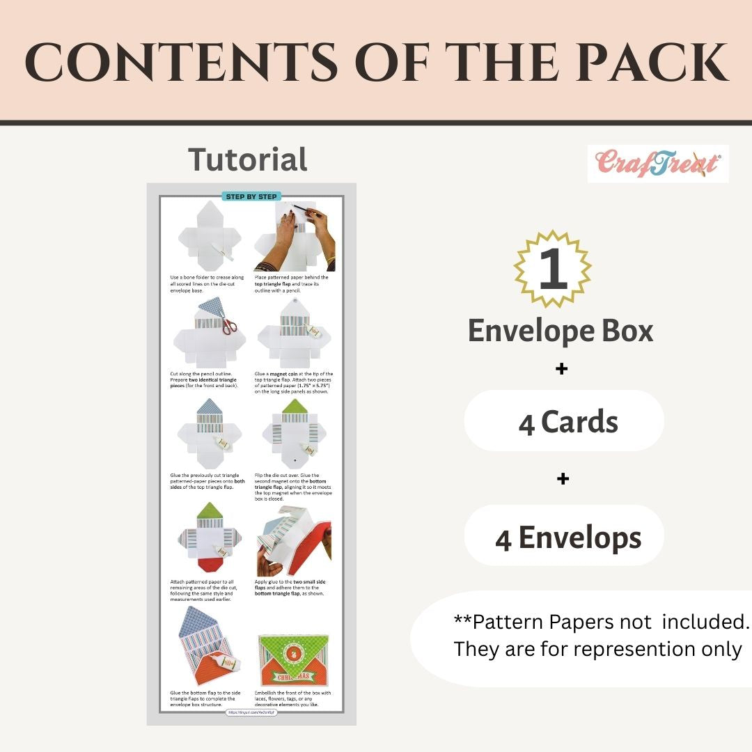 CrafTreat Box Blanks - Envelope Card Box