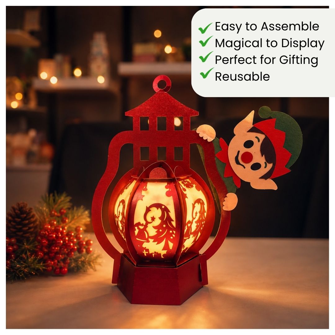 CrafTreat DIY Paper Lanterns - Elf Peeking