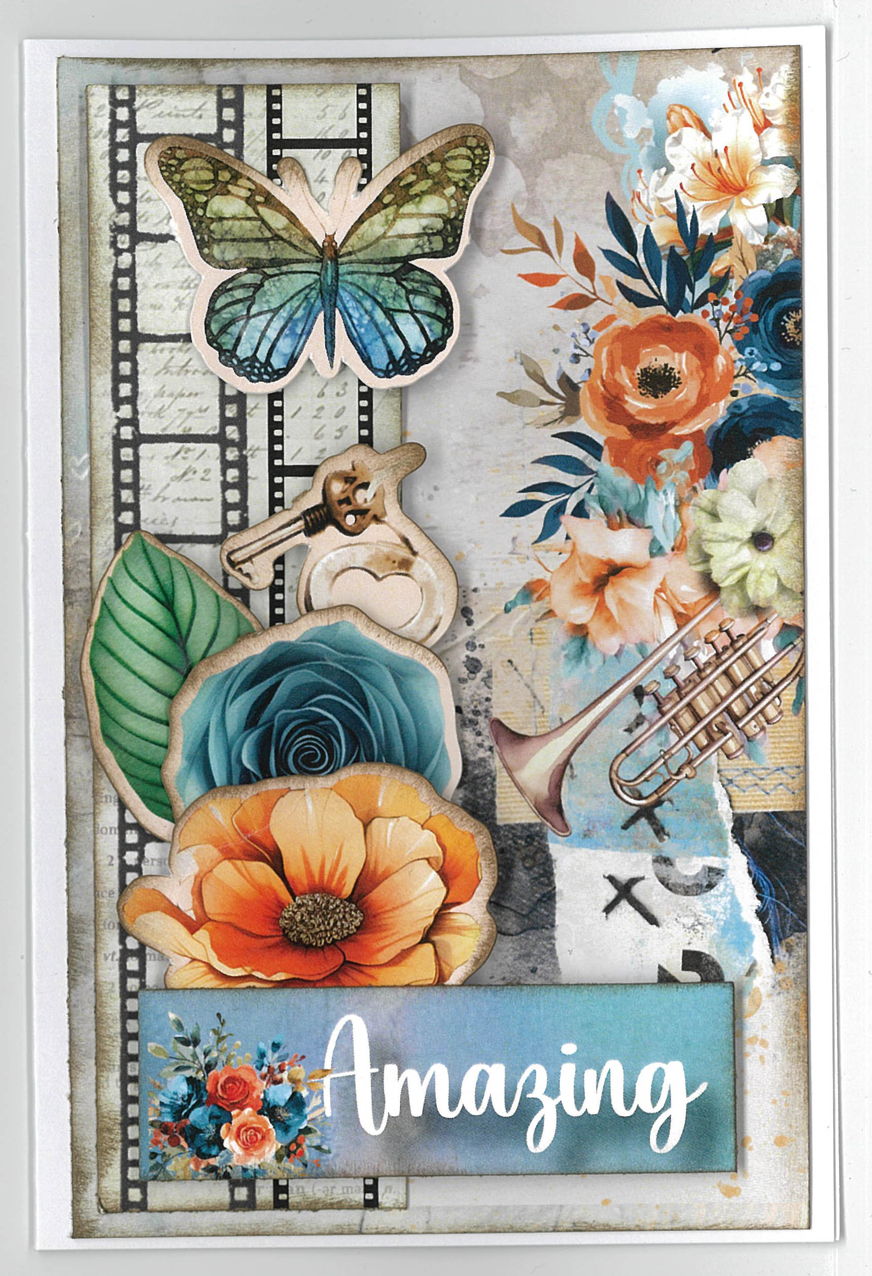 3Quarter Designs Cerulean Score 6x4 Card Pack